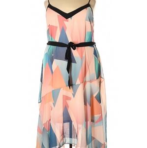 Color block spaghetti strap dress